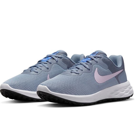 Nike Women Revolution 6 Running Shoe Slate Black Blue & White - Duplicate